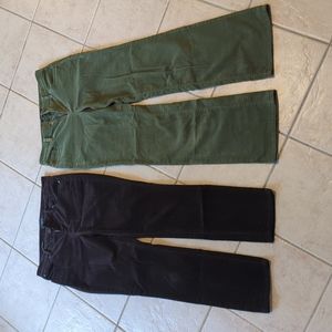 2 pairs Talbots corduroy pants size 4